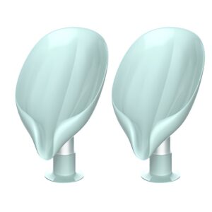 Savoniera cu scurgere pentru sapun solid, plastic in forma de frunza