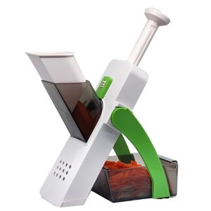 Tocator / Feliator Fructe si Legume, 40 Taieturi Diferite, Presa, Taietor pentru Bucatarie, Multifunctional, Reglabil
