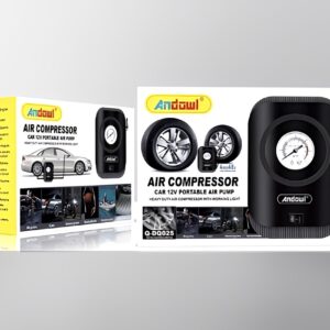 Compresor auto portabil,ANDOWL, 120W, 12V,