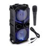Boxa portabila ZQS 1819 cu telecomanda, microfon, negru