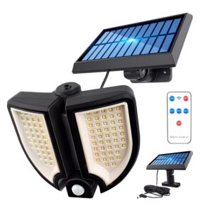 Lampa solara YT-90 90 LED cu senzor de miscare si telecomanda