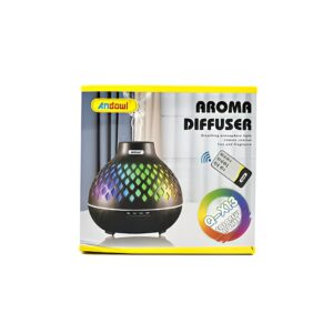 Andowl Dispozitiv cu ultrasunete pentru aromaterapie Q-X13 cu telecomandă Maro 400ml
