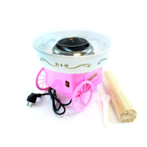 Aparat Profesional De Facut Vata De Zahar, cu 210 Bete Incluse, 500W, Culoare Roz ,